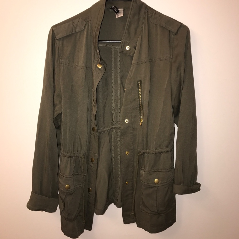 Army green spring jacket